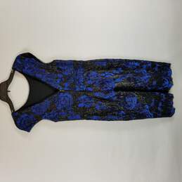 Vera Wang Women Blue Sequin Dress 6 alternative image