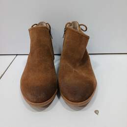 Michael Kors Women's GP16G Chestnut Suede Ankle Booties Size 7.5M