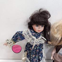 Vintage Pair of Porcelain Dolls alternative image