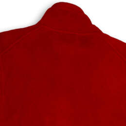 NWT Mens Red Fleece Mock Neck Sleeveless Full-Zip Vest Size Large alternative image