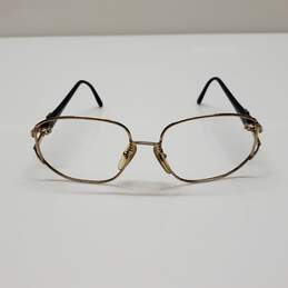 Christian Dior Black & Gold Tone Eyeglasses Frames Only AUTHENTICATED