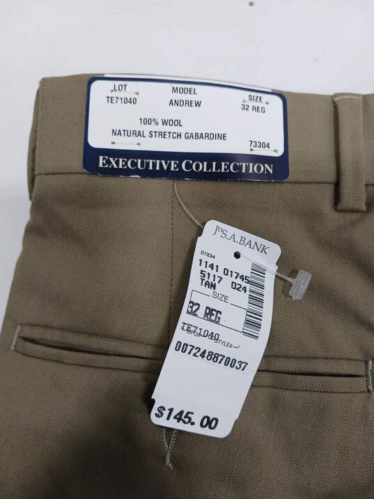 Men's Dark Brown Suit Pants Size 32R image number 4