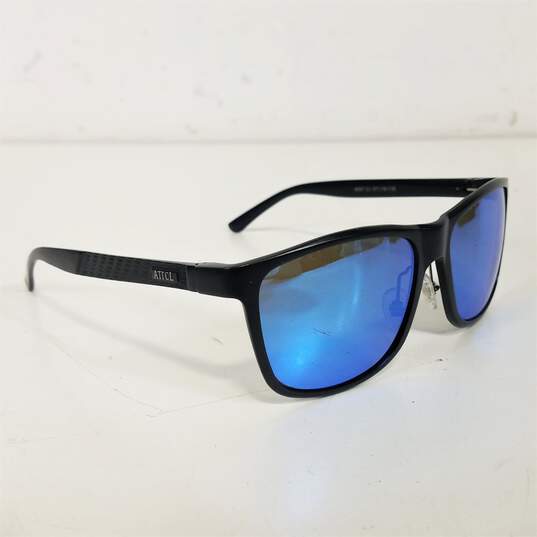 Attcl Black Metal Mirrored Browline Sunglasses image number 4