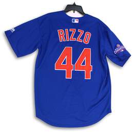 Mens Blue Chicago Cubs Anthony Rizzo #44 MLB Baseball Jersey Size Large alternative image