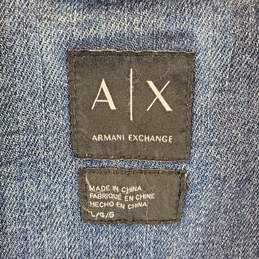 Armani Exchange Women Blue Button Front Jean Jacket L alternative image