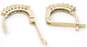 10k Yellow Gold 0.21CTTW Diamond Earrings 2.3g image number 6