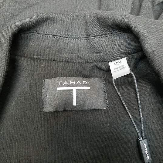Tahari Women's Black Wool Blend One Button Blazer Size M image number 3