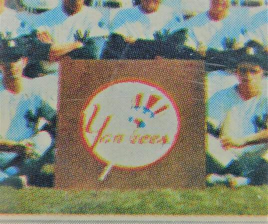 1970 New York Yankees Topps Team Checklist image number 3