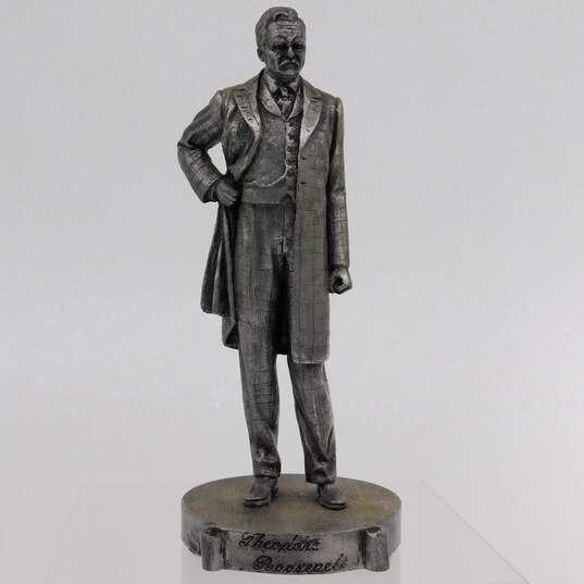 Calhoun Disney Hall Of Presidents Pewter Figurines Roosevelt Buchanan Eisenhower image number 3