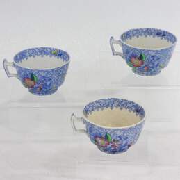 Vintage & Modern Copeland Spode Wild Flowers Pattern Teacups & Saucers alternative image
