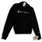 NWT Mens Black Long Sleeve Reverse Weave Pullover Hoodie Size Small image number 1