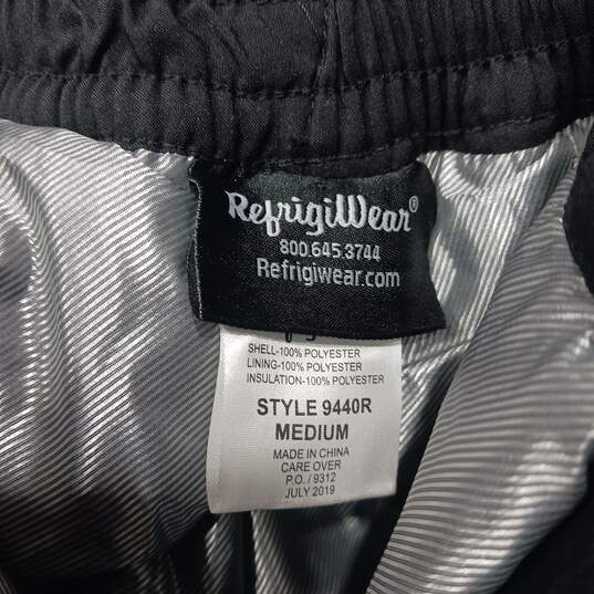 RefrigiWear Men's Black Insulated Snow Pants Style 9440R Size M NWT image number 5