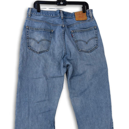Men's Blue 550 Medium Wash Pockets Denim Tapered Leg Jeans Size 36 X 36 image number 4
