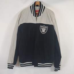 NFL Men Grey/Black Suede Jacket XL
