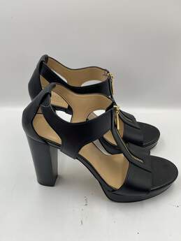 Womens Berkeley Black Open Front Strappy Sandals Size 8M W-0559467-H