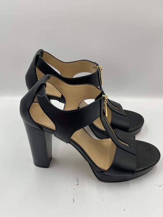 Womens Berkeley Black Open Front Strappy Sandals Size 8M W-0559467-H image number 1