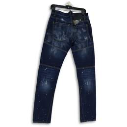 Dsquared2 Mens Dark Blue Denim 5-Pocket Design Skinny Leg Jeans Size 30 alternative image