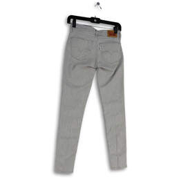 Womens Gray 711 Denim Light Wash Stretch Pockets Skinny Leg Jeans Size 24 alternative image