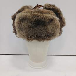 Mad Bomber Men's Genuine Rabbit Fur Bomber Hat Size L