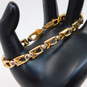 Kilt 18K White & Yellow Gold Puffed Unique Link Chain Bracelet 12.3g image number 6