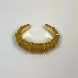 Designer J. Crew Gold-Tone Metal Trimmed Epoxy Stones Cuff Bracelet alternative image