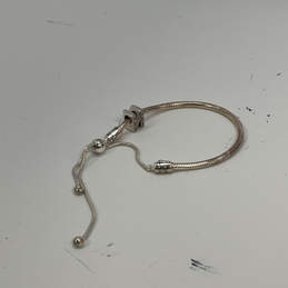 Designer Pandora 925 Sterling Silver Snake Chain Slider Charm Bracelet