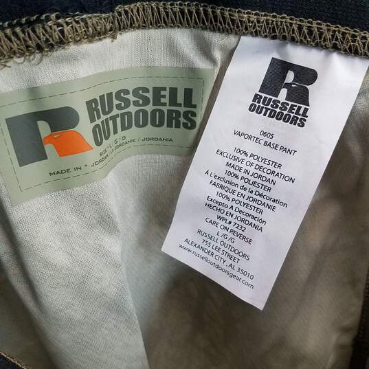 Russell Outdoors Camo Polyester Vaportec Base Pant Size L image number 3