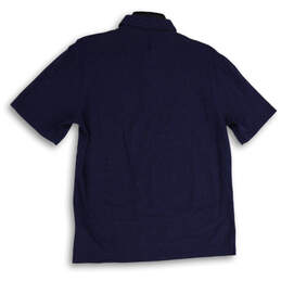 Mens Blue Heather Spread Collar Short Sleeves Polo Shirt Size Medium alternative image