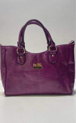 Coach Shoulder Bag Purple