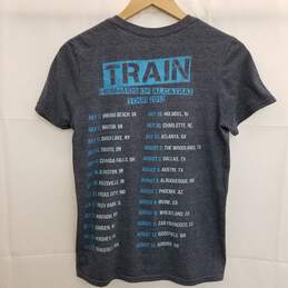 Men's Train 'Mermaids of Alcatraz Tour 2013' Grey Blue T Shirt Size Small alternative image