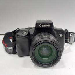Vintage Canon EOS 750 35mm Film Camera w/Case and Accessories alternative image