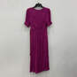 NWT Womens Pink Short Sleeve V-Neck Regular Fit Wrap Dress Size 6 image number 2