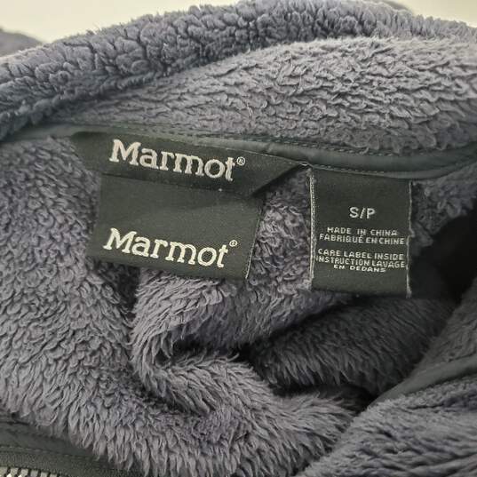 Marmot Gray Fleece Full Zip Jacket Men's Size Small image number 2
