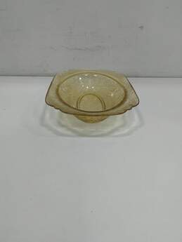 Vintage Yellow Glass Serving Dish alternative image