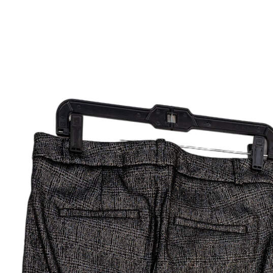 NWT Womens Black Sliver Flat Front Pockets Regular Fit Ankle Pants Size 6R image number 3