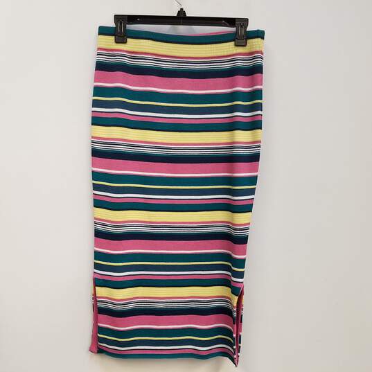 NWT Womens Multicolor Striped Sleeveless Top And Skirt 2 Piece Set Size M L image number 4