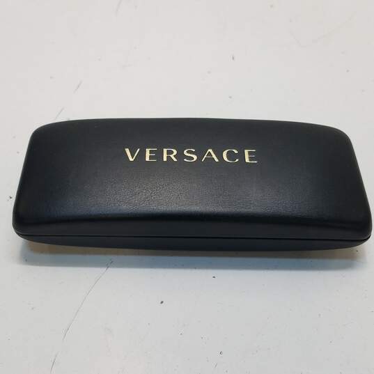 Versace Slim Bronze Rectangular Eyeglasses Frame image number 8