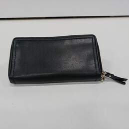 Kate Spade Black Pebbled Leather Double Zip Around Wallet alternative image