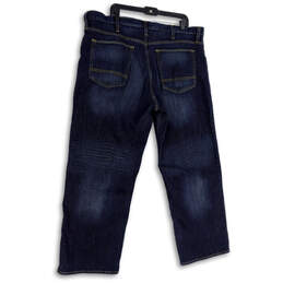 NWT Mens Blue Dark Wash Relaxed Fit Denim Straight Leg Jeans Size 44x30 alternative image