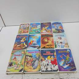 12PC Disney Classics VHS Assorted Movie Bundle