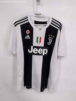 Adidas Mens Black White Juventus Cristiano Ronaldo #7 Soccer Jersey Size Large
