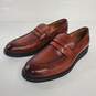 Vintage Foundry Co Brown Leather Loafer Shoes Size 10.5 image number 5
