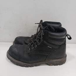 Wolverine Black Leather Waterproof Work Boots Men's Size 13