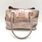 Liz Claiborne Women's Pink Pearl Croc Embossed Leather Handbag image number 2