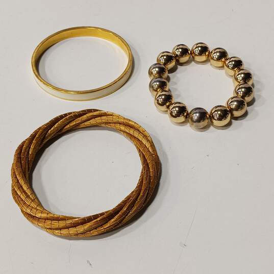 Bundle of Assorted Gold Toned Fashion Jewelry image number 3