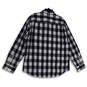 NWT Mens Blue White Plaid Long Sleeve Spread Collar Button-Up Shirt Sz 3XL image number 2