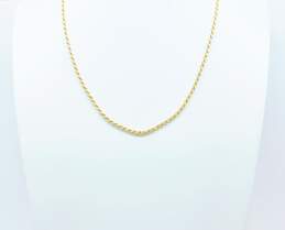 14K Gold Chunky Twisted Rope Chain Necklace 9.0g