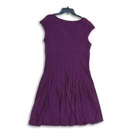 American Living Womens Purple Surplice Neck Sleeveless A-Line Dress Size 16 alternative image