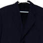 Mens Blue Striped Long Sleeve Notch Lapel Collar Three Button Blazer Sz 42 image number 4