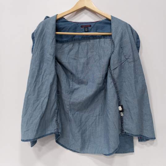 Women's Blue Denim Button Up Size M image number 1